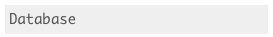Database